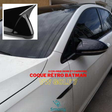 Coque rétro batman Vw Golf 7 Carbone