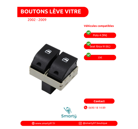 Bouton Lève-vitre Vw/Seat