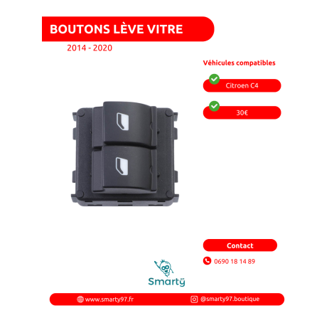 Boutons Lève-vitre Citroen C4