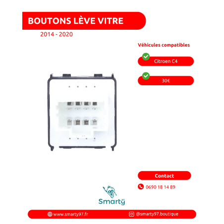 Boutons Lève-vitre Citroen C4