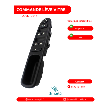 Commande lève-vitre Peugeot...