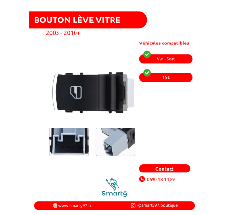 Bouton lève-vitre Vw - Seat