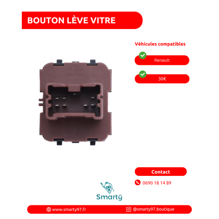 Bouton lève-vitre Renault