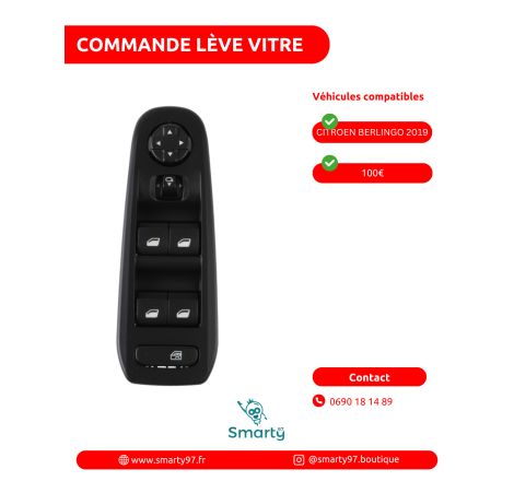 Commande lève-vitre Peugeot...