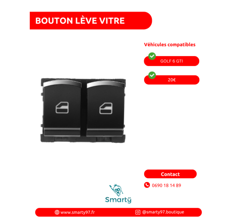 Bouton lève-vitre Golf 6 GTI