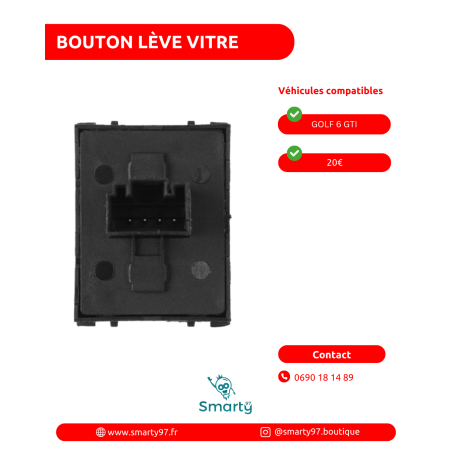 Bouton lève-vitre Golf 6 GTI