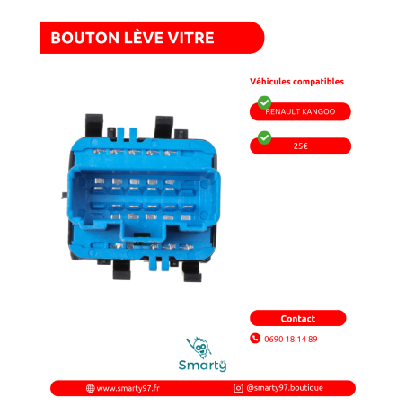 Bouton lève-vitre Renault Kangoo