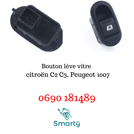 Bouton lève-vitre C2, C3, Peugeot