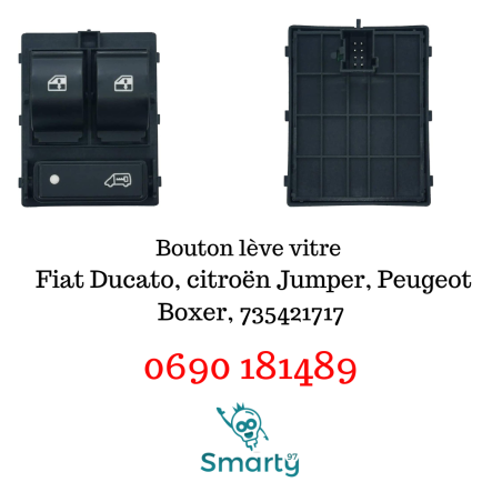Bouton lève-vitre Fiat, Citroen, Peugeot
