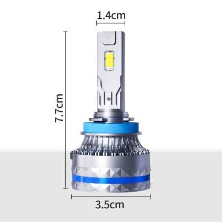 KIT LED HB4 (9006) 120W 25 000 Lumens 6000K ANTI-ERREUR