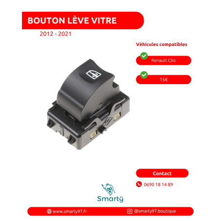 Bouton lève-vitre Renault Clio