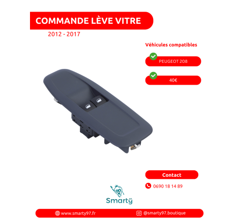 Commande lève-vitre Peugeot...