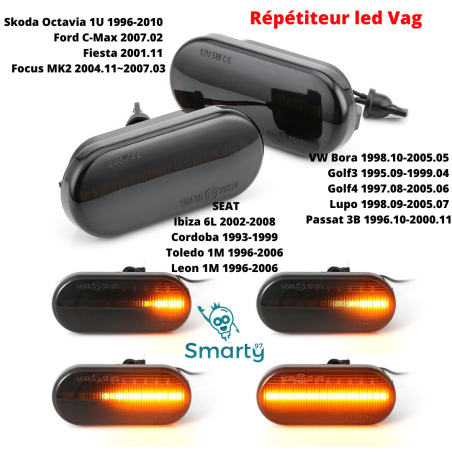 Répétiteur led Vag, Clignotants à LED Dynamique
