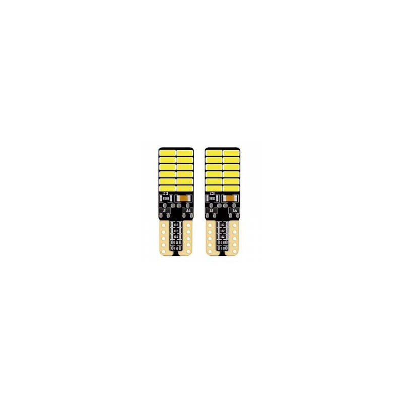 Veilleuses x2 led T10 W5W 56 leds Canbus