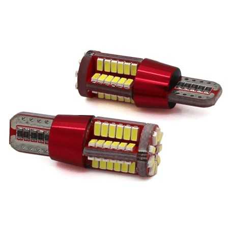 Veilleuses x2 led T10 W5W 56 leds Canbus