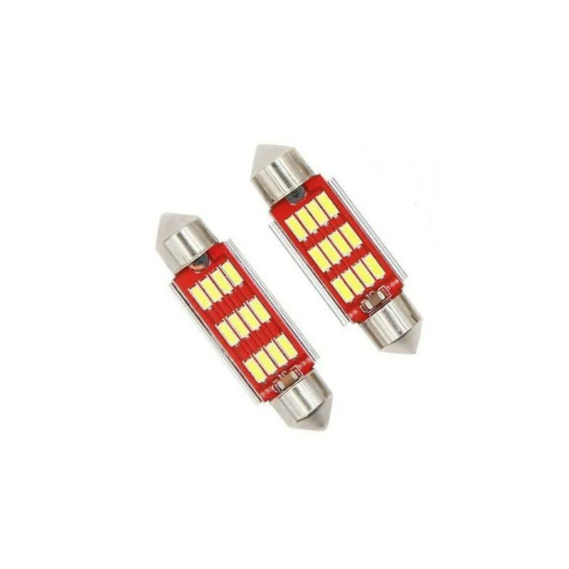 1x Ampoule Navette LED XENLED CANBUS 5500K 550Lms 12V C3W 28mm