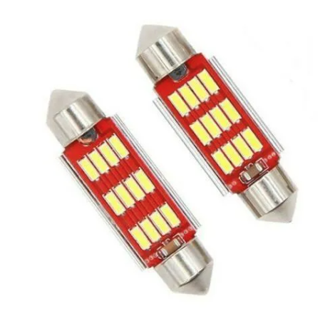 Navette 41mm x2 Blanc 6000K...