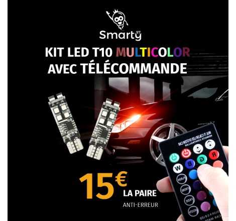T10 multicolore avec...