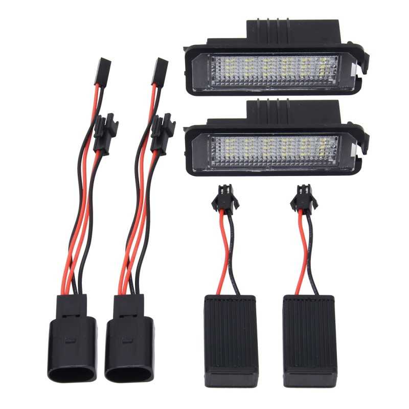 2 MODULE ECLAIRAGE PLAQUE IMMATRICULATION LED POUR VW GOLF 4 5 6 POLO EOS  NEW BEETLE PASSAT SCIROCCO