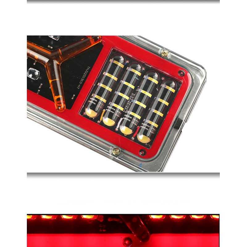 2 Feux Arrière LED Dynamiques 12/24V Pour Camion Pick-up - Neuf, 4 Fonctions